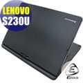【EZstick】Lenovo ThinkPad S230U (觸控機款) 系列專用Carbon黑色立體紋機身貼 (含上蓋、鍵盤週圍、底部貼) DIY包膜