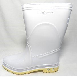 【東興520】廚師鞋~廚房鞋~高級彩色女用雨靴~100%防水~ 短靴 ~雨鞋 ~雨靴 ~適合任何需要防水工作環境~柔軟舒適~(白)