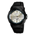 CASIO WATCH 卡西歐銀白面休閒個性運動膠帶腕錶 型號：MW-600F-7A【神梭鐘錶】