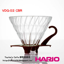 HARIO V60 VDG-02 玻璃濾杯/濾器_2~4人份 (白 / 黑 / 紅)