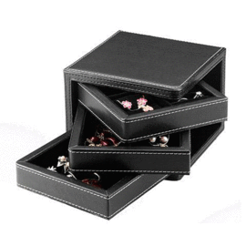 波德徠爾三層珠寶盒印鑑箱 *HJB-1199