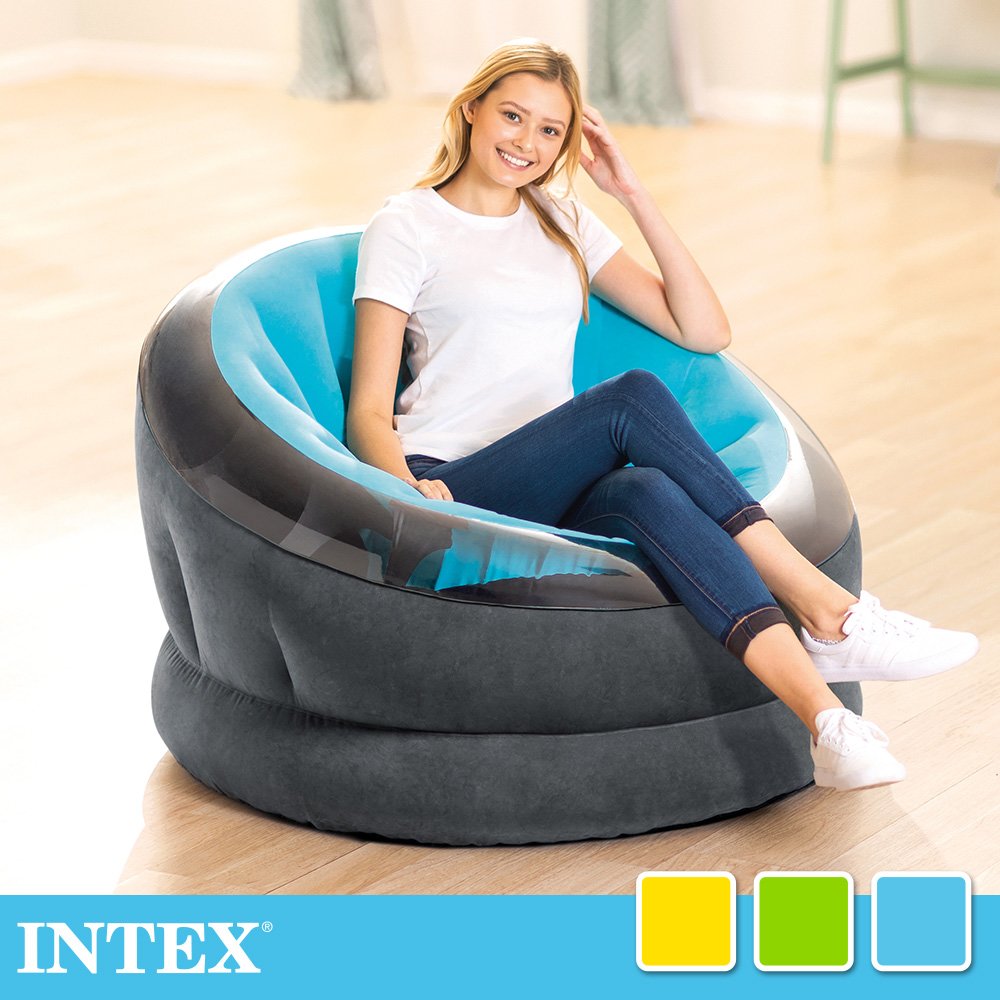 INTEX-帝國星球椅植絨款 /充氣沙發/懶骨頭(68582NP)-3色可選 15030192/4/5