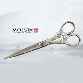 日本Mcusta - 大馬士革鋼 鶴圖花飾剪刀-#MCUSTA DDC-170D