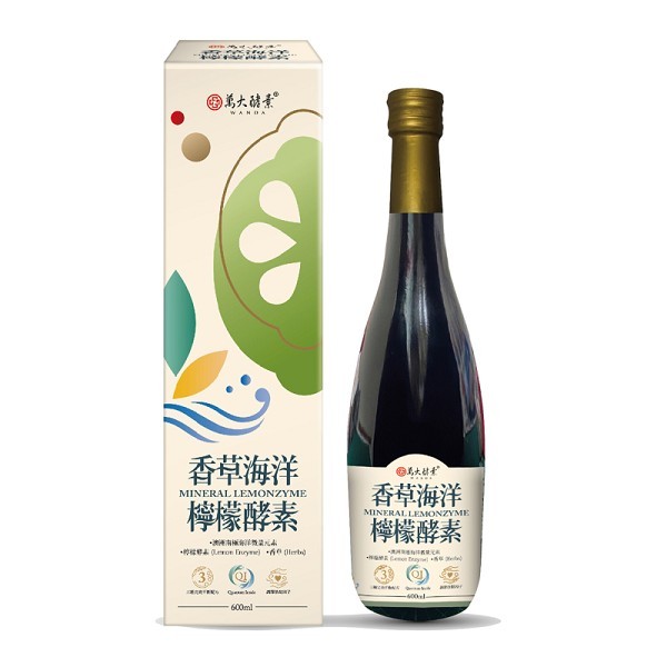 萬大酵素 香草海洋檸檬酵素(綜合蔬果發酵液)600ml/瓶