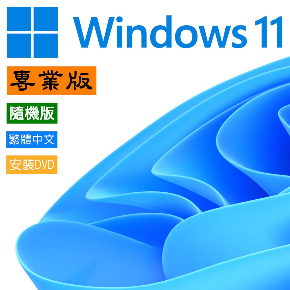 微軟 Windows 11 專業版 中文 隨機版 64bit / 內附安裝光碟 / Win 11 Pro OEM