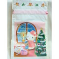 Hello Kitty(凱蒂貓) 聖誕禮物包裝PP縮口袋 日本製 4901610273203