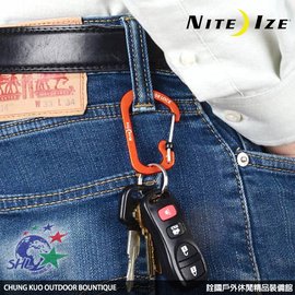 【詮國】Nite Ize SlideLock Aluminum 3號鋁製帶鎖D型扣環 / 多色可選 / CSLA3