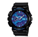 CASIO (GA-110HC-1A) G-SHOCK 夏日艷陽‧金屬閃耀重機裝置雙顯腕錶 - 藍紫/黑
