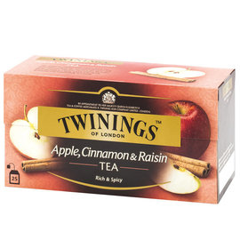 英國唐寧茶 TWININGS-異國香蘋茶包 APPLE,CINNAMON&amp;RAISIN 2g*25入/盒-【良鎂咖啡】
