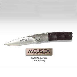 MCUSTA 竹節型柄折刀 (非洲烏木柄)-#MCUSTA MC-146