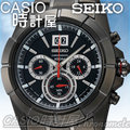 CASIO時計屋_SEIKO 精工手錶_SPC103P1_大錶框款_三眼黑鋼賽車男錶