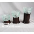 【自然屋精品】造型玻璃燭臺 自然風燭台 峇里島風-圓柱1