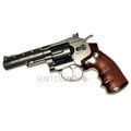 【Hunter】台灣精品WG特殊外銷版701黑色全金屬4吋CO2左輪BB槍(可調式擊鎚簧)國內無售