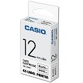 CASIO 標籤機專用色帶-12mm【共有9色】白底黑字XR-12WE1