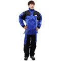 天龍牌 新重裝上陣F1機車型風雨衣( 藍色)+通用鞋套*促銷特價*