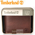 ::bonJOIE:: 美國進口 新款 Timberland 紙盒裝上翻式透明窗皮夾 (咖啡色)(附原廠盒裝) 三折式 短夾 實物拍攝