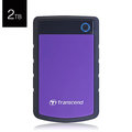 Transcend 創見 StoreJet 25H3 2TB 紫色 USB3.0 2.5吋 行動 外接硬碟 25H3P