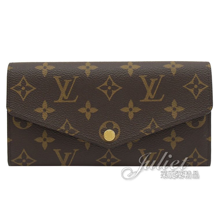 Juliet茱麗葉精品 Louis Vuitton LV M60531 新版熱銷款經典花紋扣式長夾(M61734發財包改版)現金價$22,500