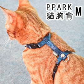 PPARK貓胸帶~貓咪專用胸背帶~舒適又安全! （M號） 顏色隨機出貨