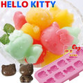 《軒恩株式會社》KITTY 日本進口 矽膠 巧克力模 布丁模 冰塊 製冰盒 香皂模 214028