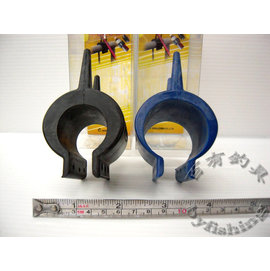 ◎百有釣具◎日本品牌 NAKAZIMA 簡易式置竿架 NO.2457黑色40~50mm/NO.2458藍色50~65mm適合安裝圍欄或欄杆