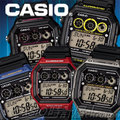 CASIO時計屋 卡西手錶 AE-1300WH 系列男錶 電子錶 橡膠錶帶 復古 LED照明 防水 鬧鈴 碼表