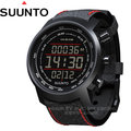 【Suunto Elementum】↘12期零利率 新款 黑底紅紋限量款 Terra 登山釣魚計時錶 攀山系列/皮質錶帶