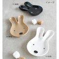日潮夯店 日本正版 Le Sucre 砂糖兔 法國兔 兔子頭造型 陶瓷 盤子 點心盤 (大) 白 棕 黑 三色
