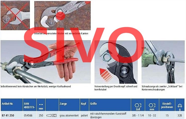 ☆SIVO電子商城☆8741250德國KNIPEX 87 41 250 Raptor Pliers 鷹嘴鉗