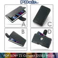 ＊PHONE寶＊ PDair SONY Z1 Compact D5503 M51W 側翻 / 下掀式 手拿直式 腰掛橫式皮套 可客製顏色