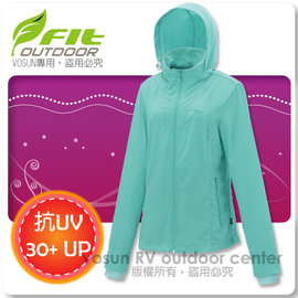【FIT】女 透氣吸排抗UV防曬外套/透氣外套.薄夾克.排汗.3M吸濕.快乾.輕薄/ FS2306-54 夢幻藍
