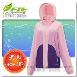 【 FIT】女 透氣吸排抗UV防曬外套/透氣外套.薄夾克.排汗.3M吸濕.快乾.輕薄/ FS2307 淺紫色