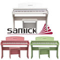 【金聲樂器】全新 SAMICK 兒童用 迷你電鋼琴 61鍵 粉紅 蘋果綠 白色