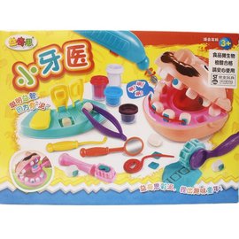 益奇思 小牙醫彩泥 6818-3/一盒入(促350) 3D彩泥主題玩具 ST安全玩具-生K3127
