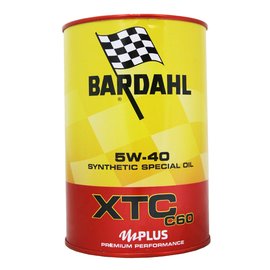 【易油網】BARDAHL XTC C60 5W40 長效合成機油 鐵罐 汽柴油車