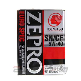 【易油網】日本出光 IDEMITSU SN ZEPRO EURO SPEC 5W40 日規超高等級機油 4L