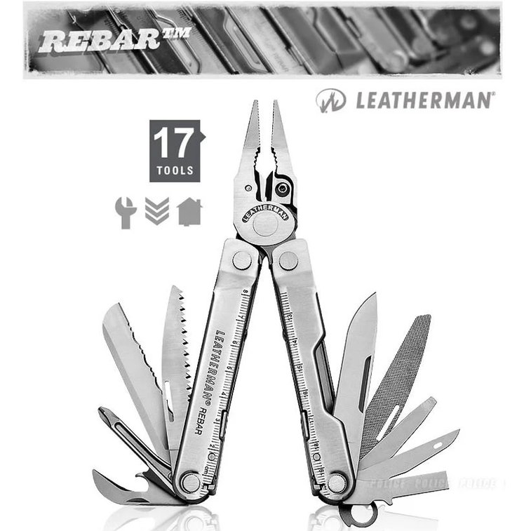 【登山屋】Leatherman Rebar 工具鉗、#831560(皮套) ◎業成公司貨保固25年