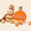 【阿里山小姑娘】35ml 阿里山檜木精油 + 台灣檜木葫蘆聞香瓶(大)-招財納福