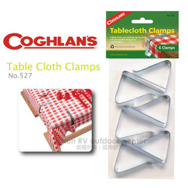 【Coghlans -加拿大】不鏽鋼桌巾夾 Table Cloth Clamps (六入裝) /桌布夾.固定夾.可吊掛塑膠袋/適登山露營/蛋捲桌.鋁捲桌.980H可用/ 527