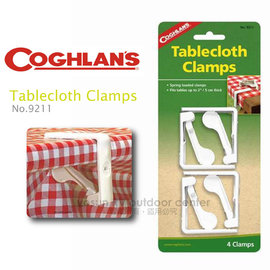 【Coghlans -加拿大】塑膠 桌布夾 Tablecloth Clamps Large 4 Pack(四入裝) /桌布夾.桌布固定夾/適登山.露營 / 9211