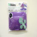 貝特薇betterwell日本 Bitatto 可重覆黏貼濕紙巾專用盒蓋-貼心組合(1大+1小)-優雅紫色系列 空運來台建議售價$390 直接下殺特價$188