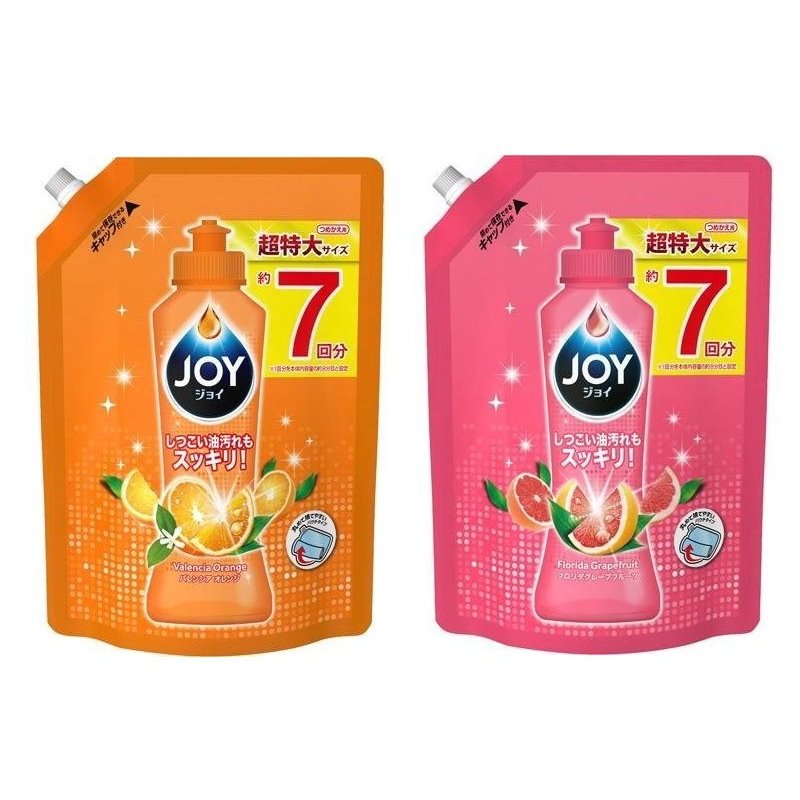 (7回份)日本製 P&G JOY 速淨除油濃縮洗碗精 1065ml 補充包＊db小舖＊