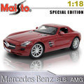 Mercedes-Benz SLS AMG-紅《1/18 》合金模型車