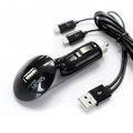 車資樂㊣汽車用品【MO-978】韓國 MOBIS 2.1A USB點煙器車用手機充電器(內附雙microUSB 1.2m延長線)