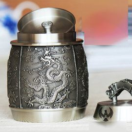 5Cgo【代購七天交貨】13671824021 馬來西亞 茶葉罐 錫器錫罐純錫儲茶罐茶具茶盒-大號