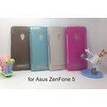 ＊PHONE寶＊Asus ZenFone 5 軟質磨砂保護殼 軟套 布丁套 保護套(附保護貼)