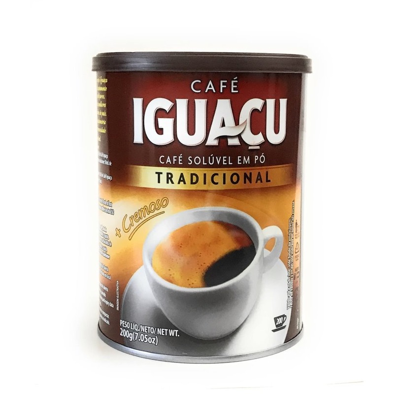 巴西 Cafe Iguacu Tradicional 伊瓜蘇 頂級冷凍顆粒即溶咖啡 200g 黑咖啡 研磨細粉＊db小舖＊