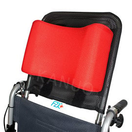 【富士康】輪椅頭靠組 頭靠可調角度 頭靠枕紅色