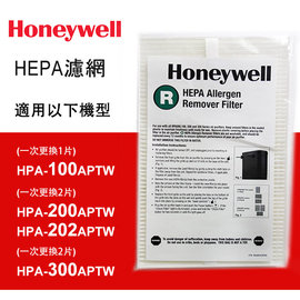 【現貨】Honeywell HRF-R1 HEPA濾網 (1入) 適用HPA-100APTW/HPA-200APTW/HPA-300APTW