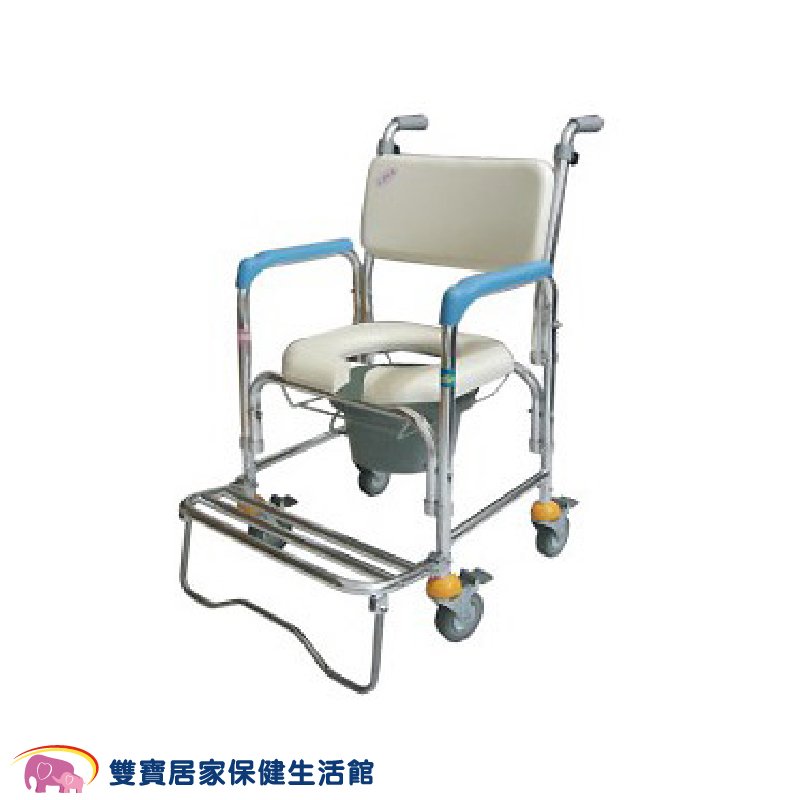 光星四輪不鏽鋼洗澡馬桶椅CS012 便器椅 馬桶椅 便盆椅 CS-012
